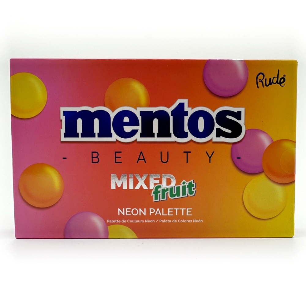 Mentos Beauty Mixed Fruit Neon Palette Eyeshadow Colorful Vegan Cruelty Free